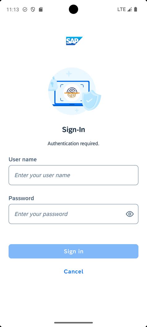 please authenticate.
